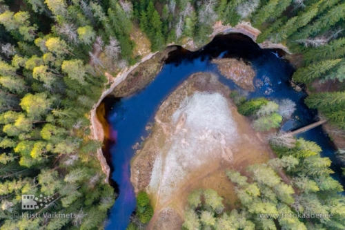 droonifotod pildistamine drooniga Taevaskoja Ahja jõgi